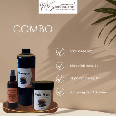 Combo Dầu Gội Dầu Xả Bồ Kết - MiSuu Organic